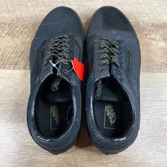 Vans Era Patchwork Mono Black Sneakers Snakeskin Croc Ostrich Suede Mens 12 NEW - Picture 6 of 10